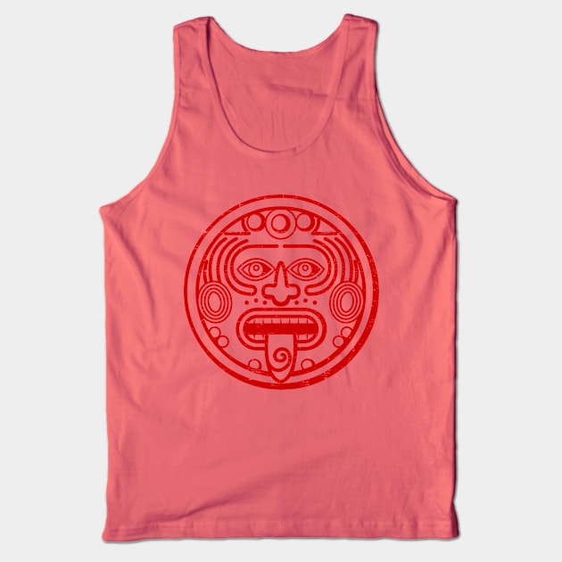 Latino art - Mayan - red design Tank Top by verde